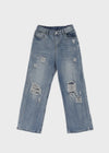 Trikin Damage Wide Denim Pants