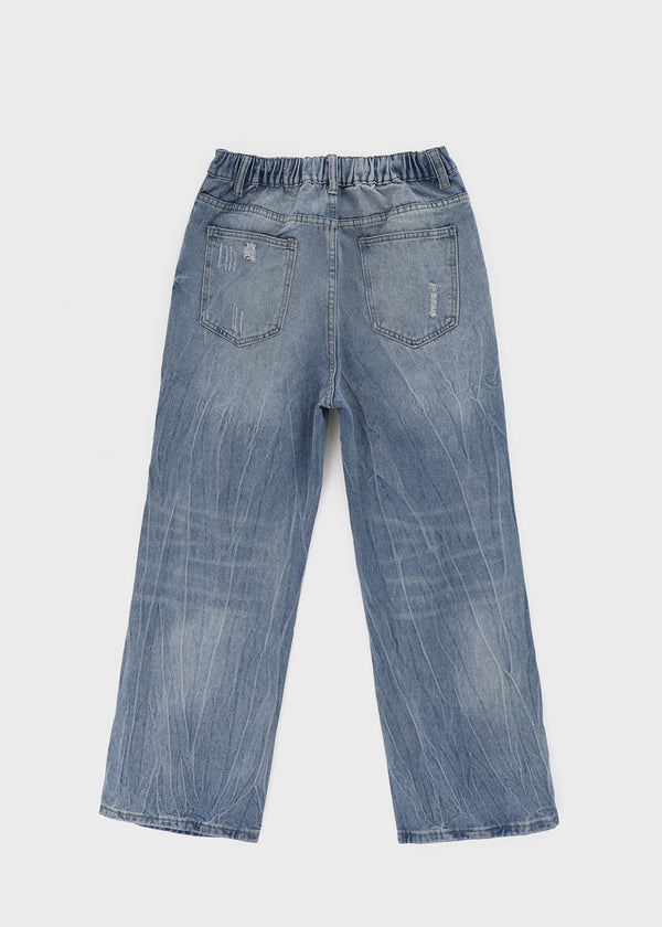 Trikin Damage Wide Denim Pants