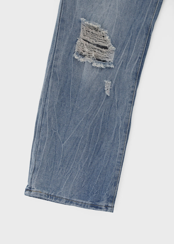 Trikin Damage Wide Denim Pants
