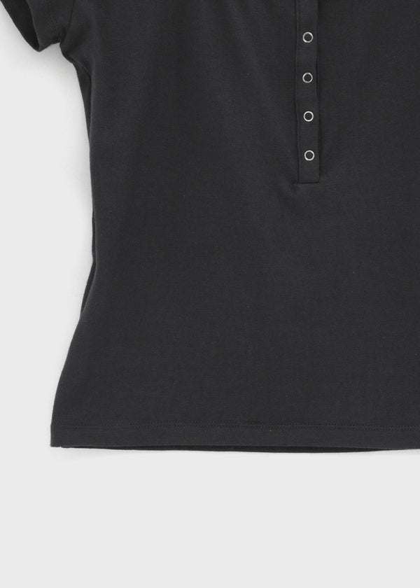 [MADE] Pieta Halter Layered Short-Sleeve Tee (Modal 38%)
