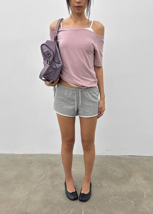 Ron Bean Low-waist Cutting Banding Shorts