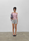 Ron Bean Low-waist Cutting Banding Shorts