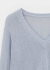 Jenishu Deep V-neck Long Sleeve Knit