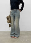 [MADE] Cameli Low-Waist Bootcut Denim Pants