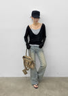 [MADE] Cameli Low-Waist Bootcut Denim Pants