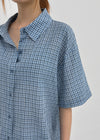 [MADE] Snetch Seersucker Check Short-Sleeve Shirt