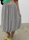Territ Balloon Banding Midi Skirt