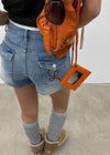 V-An Back Pocket Denim Shorts
