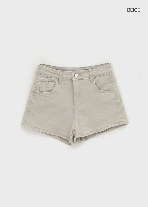 V-An Back Pocket Denim Shorts