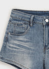 V-An Back Pocket Denim Shorts