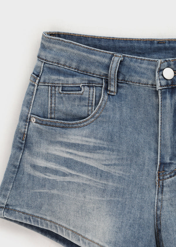 V-An Back Pocket Denim Shorts