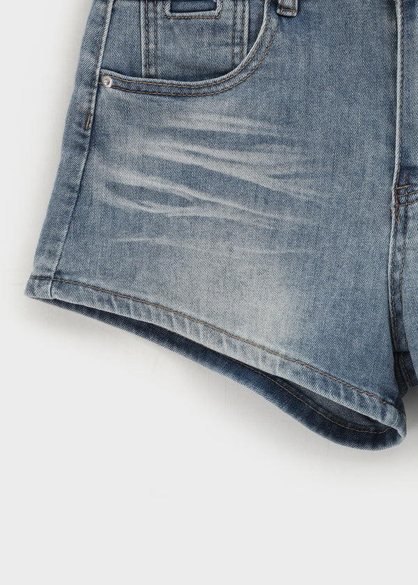 V-An Back Pocket Denim Shorts