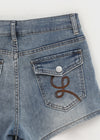 V-An Back Pocket Denim Shorts