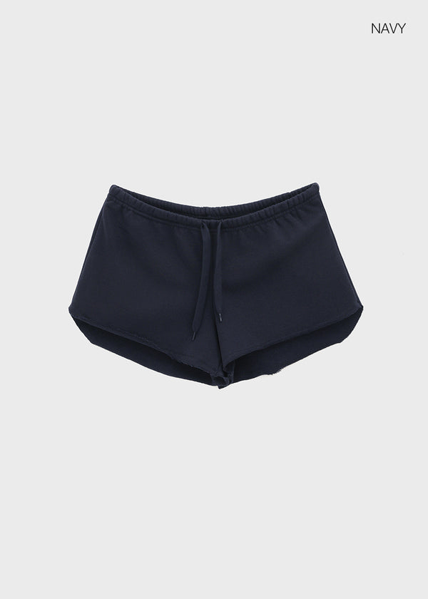 Ron Bean Low-waist Cutting Banding Shorts