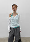 Rotine Henley Neck Long-sleeve Hoodie