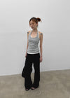 [MADE] Selni Semi-Bootcut Banded Pants (Set Available)