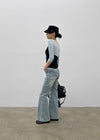 Delia Wide Bootcut Denim Pants