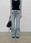 Delia Wide Bootcut Denim Pants
