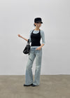 Delia Wide Bootcut Denim Pants