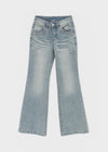 Delia Wide Bootcut Denim Pants