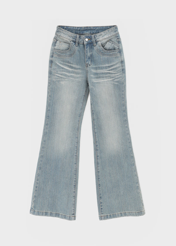 Delia Wide Bootcut Denim Pants