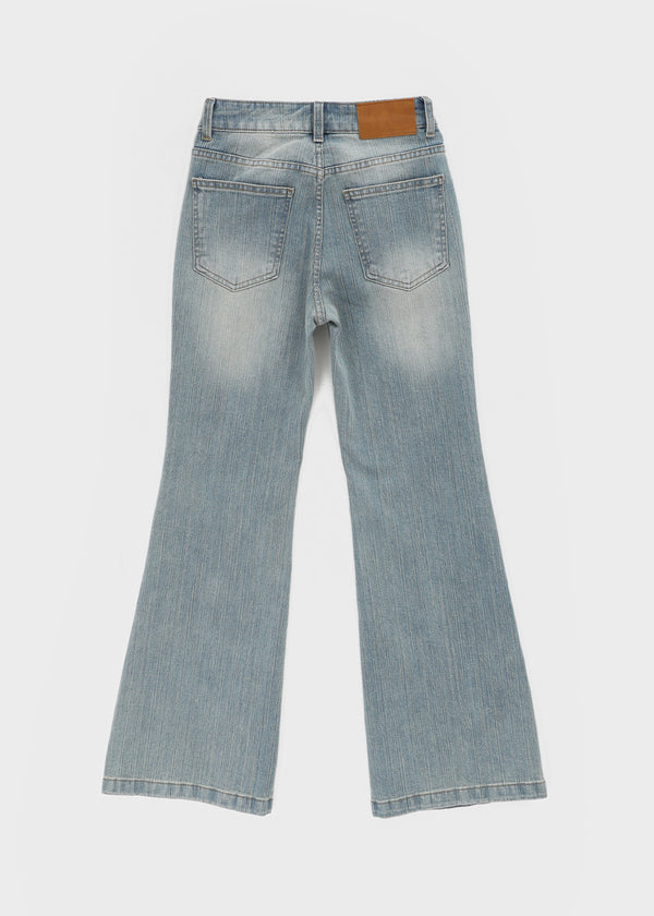Delia Wide Bootcut Denim Pants