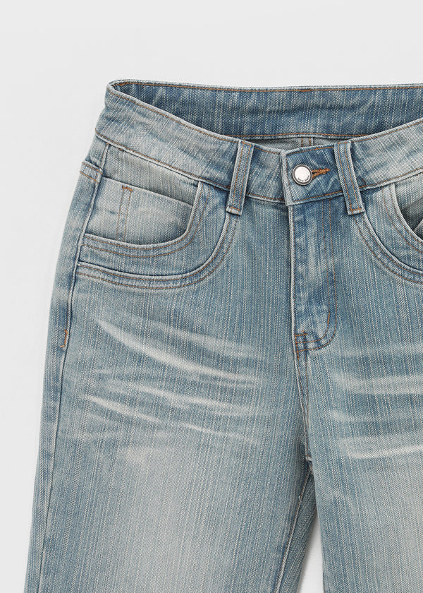 Delia Wide Bootcut Denim Pants