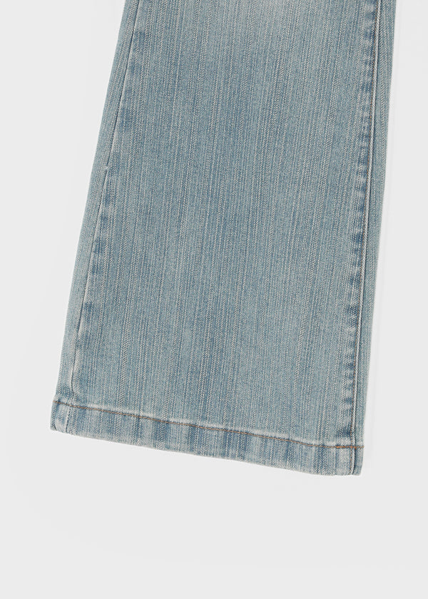 Delia Wide Bootcut Denim Pants