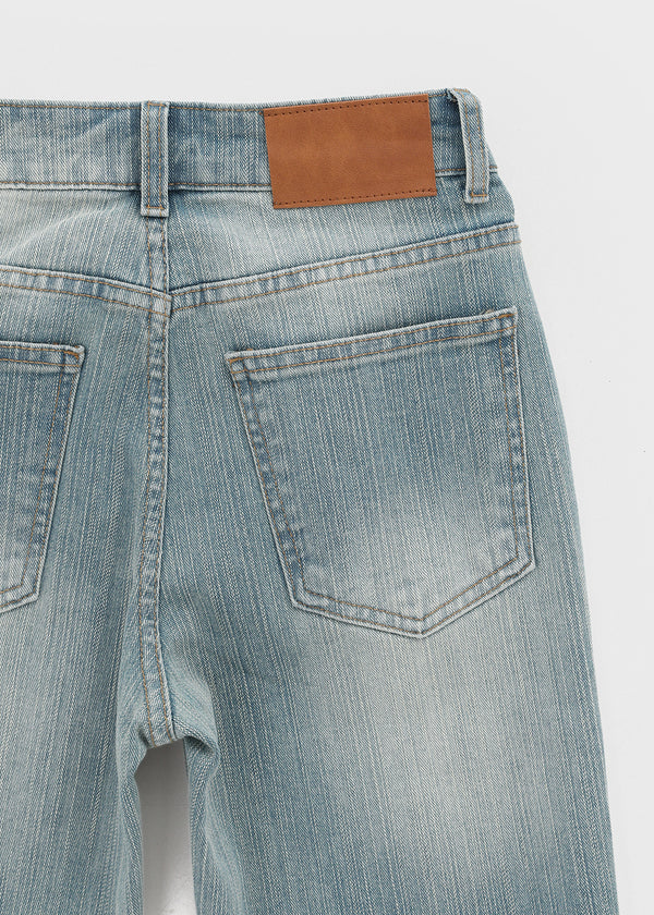 Delia Wide Bootcut Denim Pants
