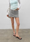 Ben El Low-Waist Line Banding Mini Skirt