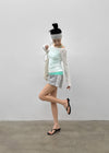 Ben El Low-Waist Line Banding Mini Skirt
