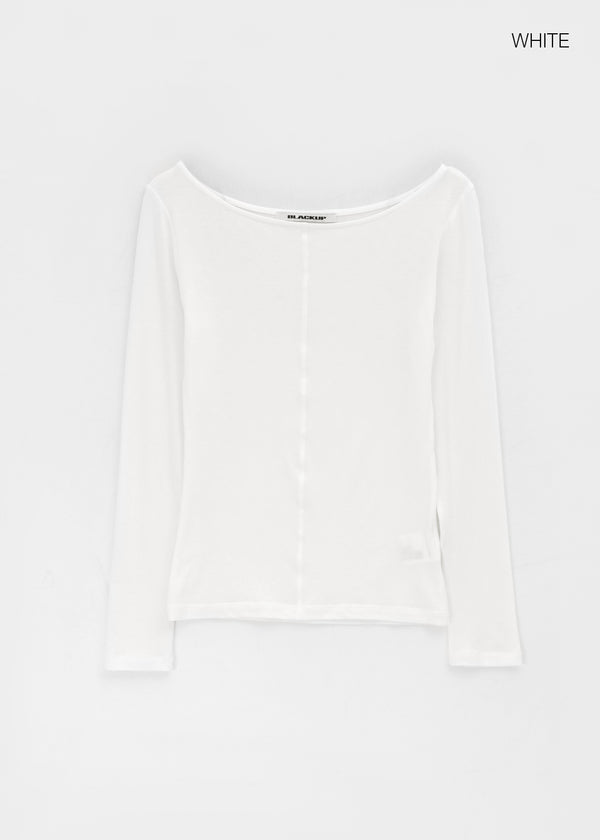 [MADE] Baemy Tencel Panel Long Sleeve Top