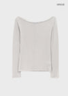 [MADE] Baemy Tencel Panel Long Sleeve Top