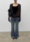 [MADE] Cameli Low-Waist Bootcut Denim Pants