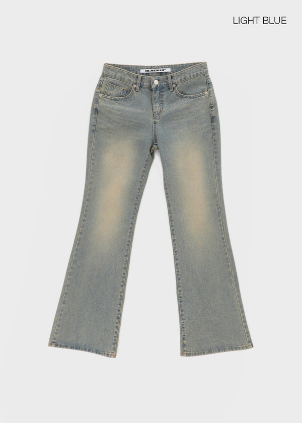 [MADE] Cameli Low-Waist Bootcut Denim Pants