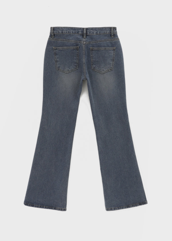 [MADE] Cameli Low-Waist Bootcut Denim Pants