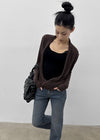 Muav Shirred Wrap Long Sleeve Tee