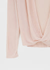 Muav Shirred Wrap Long Sleeve Tee