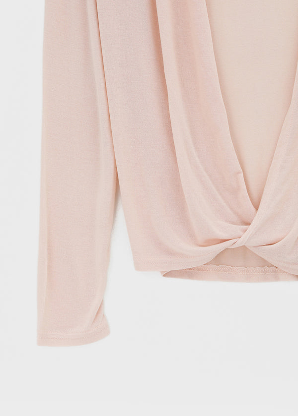 Muav Shirred Wrap Long Sleeve Tee