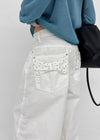 Shankum Back-point Wide Cotton Pants