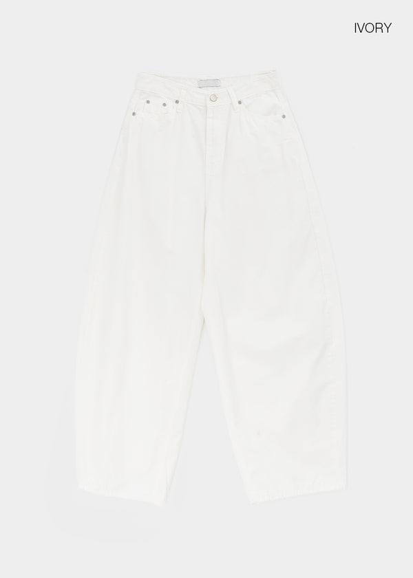 Shankum Back-point Wide Cotton Pants