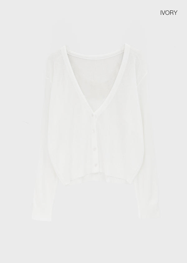Poliner Deep V-neck Cardigan