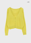 Poliner Deep V-neck Cardigan