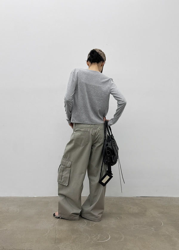 Ruav Button Round Cardigan