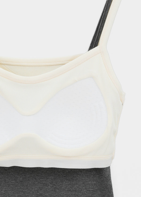 Abelve Lace Layered Sleeveless (Built-in Cap)
