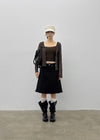 Onetic Cutting Cotton Midi Skirt