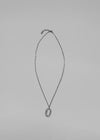 Mansion Silver Pendant Drop Necklace