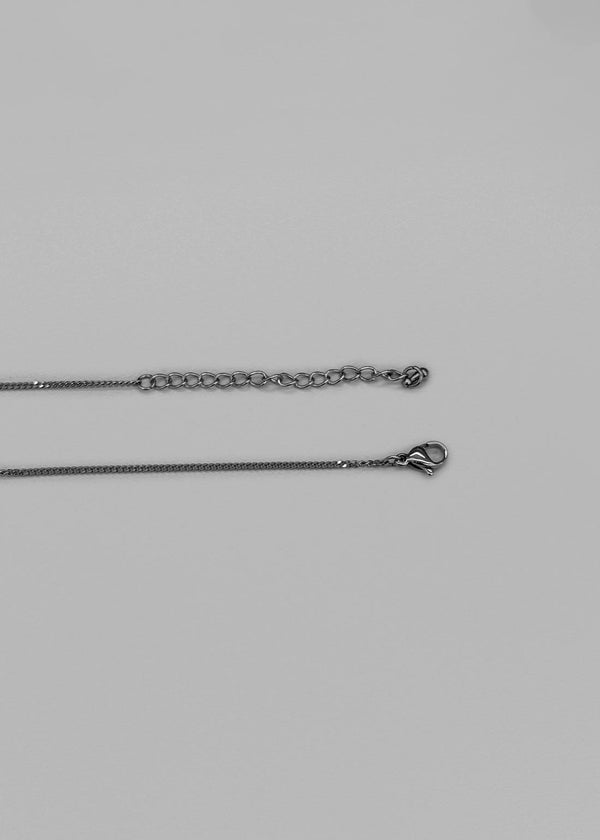 Mansion Silver Pendant Drop Necklace