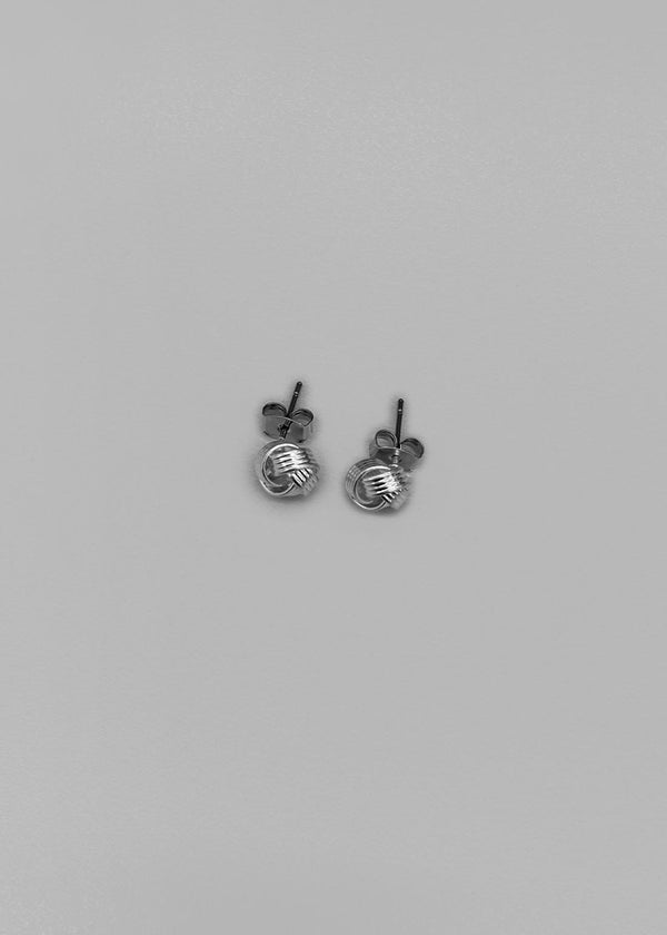 Kensyu Twisted Silver Earrings