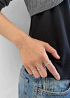 K-che Heart Twist Open Ring